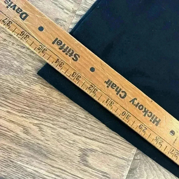 Black Tory Burch Wide Leg Trousers Size 6 Wool - Picture 4 of 6